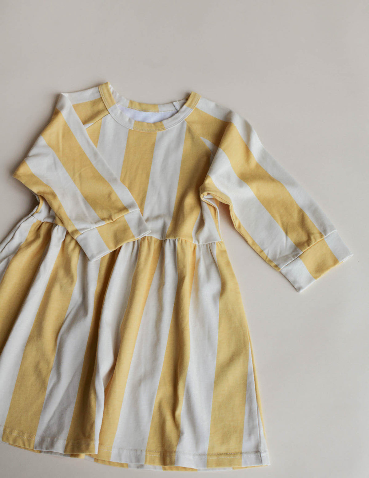 honey stripe organic cotton dress