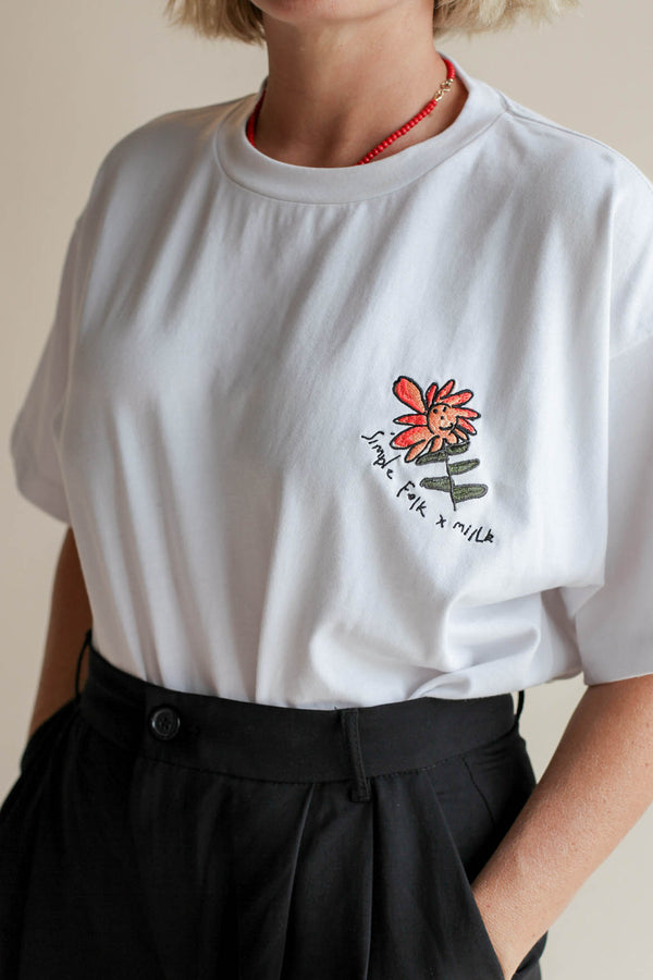 the simple folk x millk organic cotton mum t.shirt