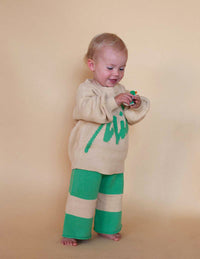 emerald cotton knit jumper