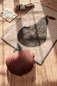 apple quilted cushion - cinnamon - ferm  LIVING -