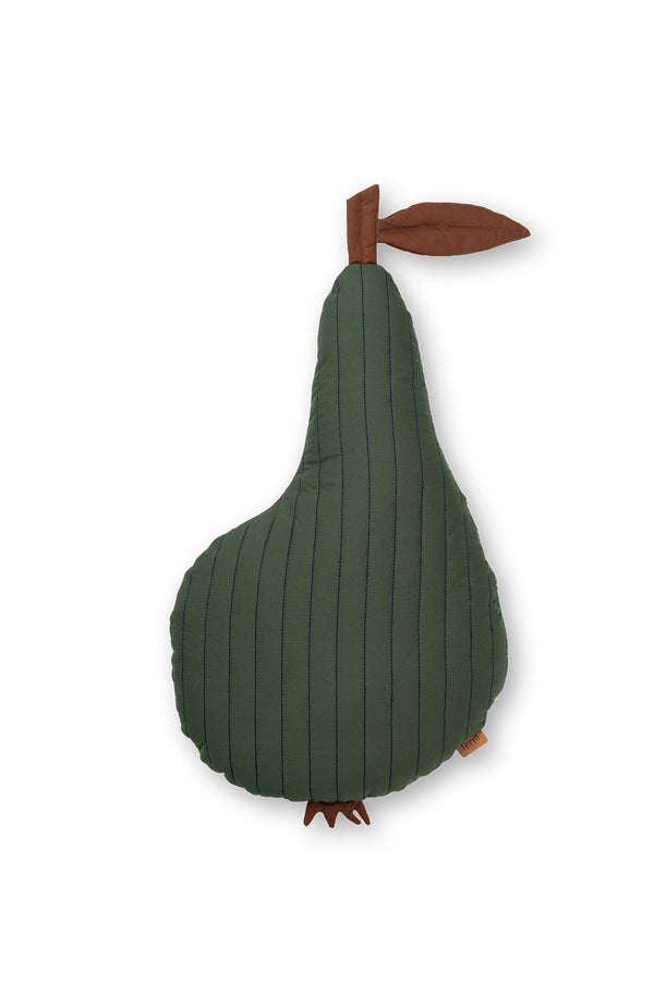 pear quilted cushion - dark green - ferm  LIVING -