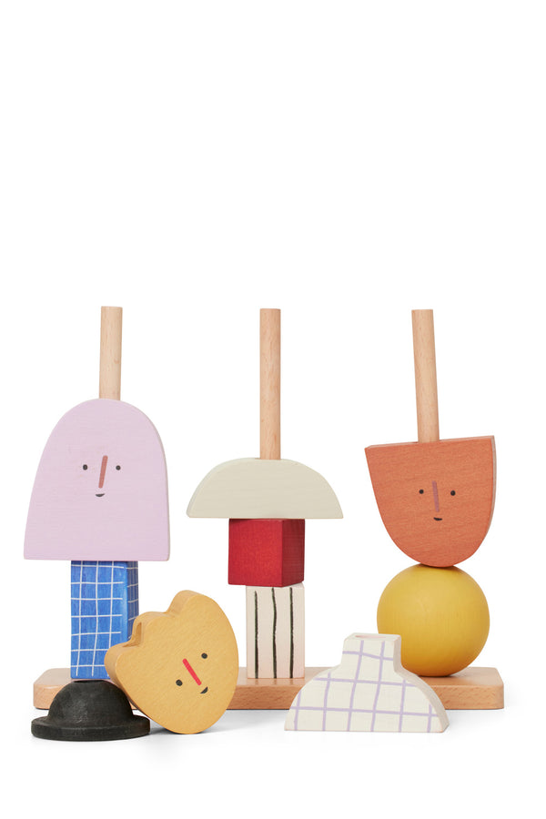 character stacking blocks - multi a - ferm  LIVING -