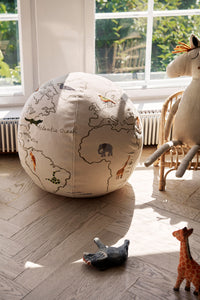the world pouf - offwhite - ferm  LIVING -