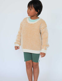 honeycomb wool and cotton jumper