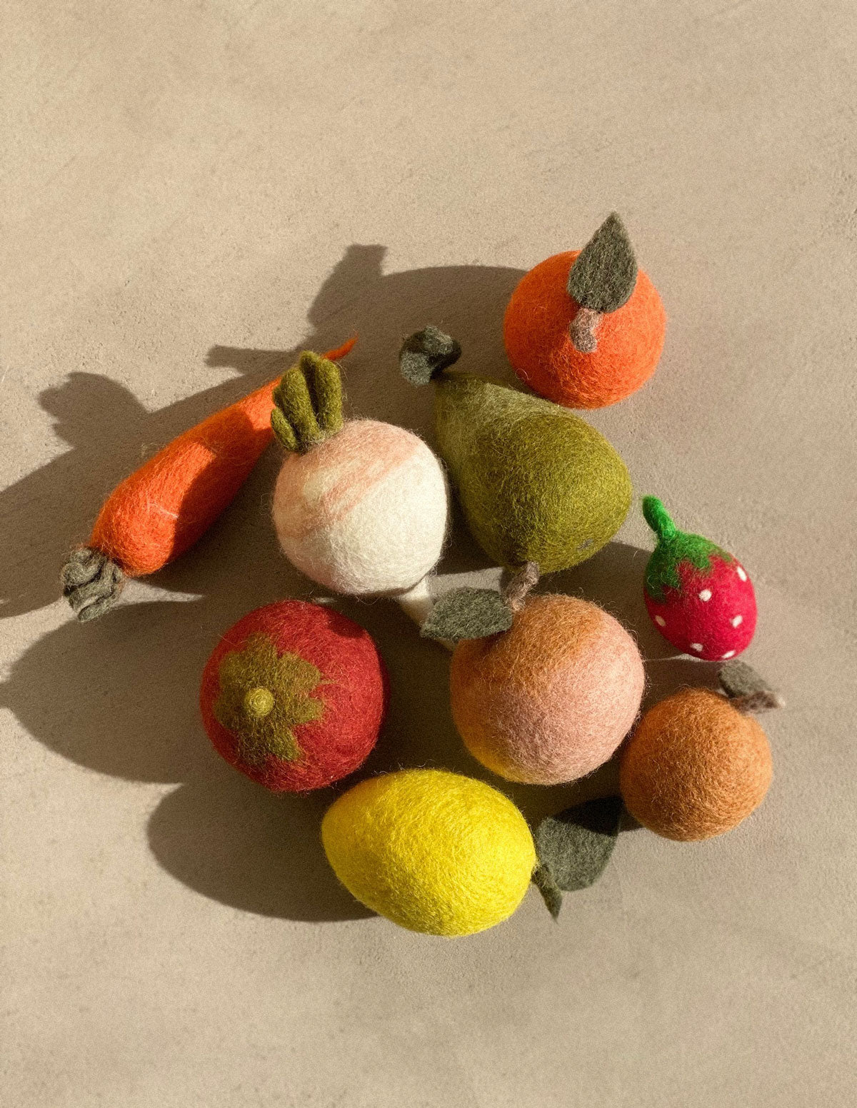 felt fruit and vegetable bundle - mushkane