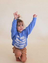 infant - tangerine stripe knitted shortie