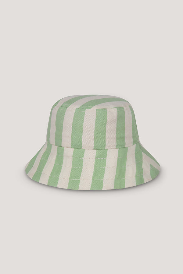 apple stripe bucket hat