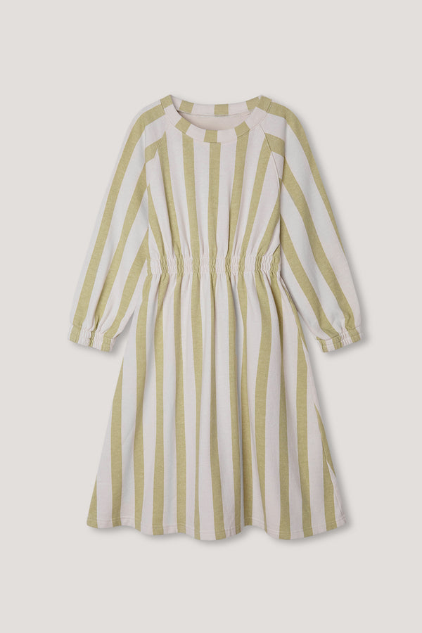 youth - citrus stripe fleece dress
