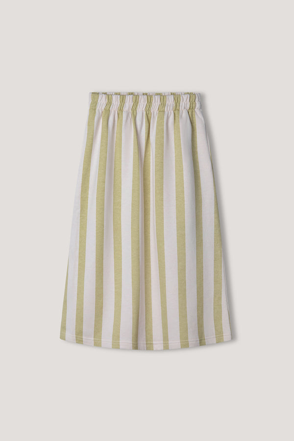 youth - citrus stripe fleece skirt