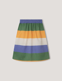 ombre washed cotton skirt