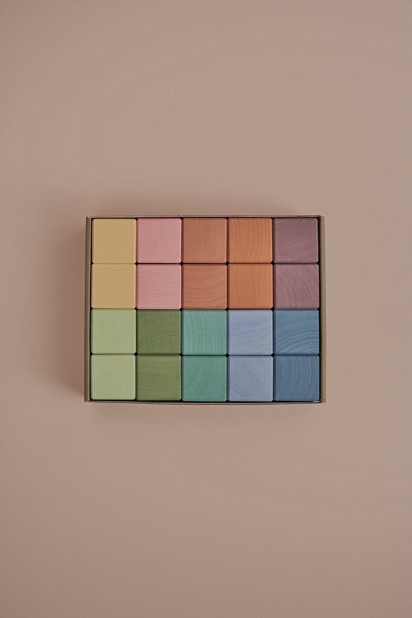raduga grëz — cubes earth pastel, 20 cubes